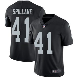 wholesale Raiders #41 Robert Spillane Black Team Color Youth Stitched NFL Vapor Untouchable Limited Jersey