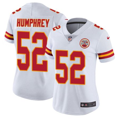 chiefs #52 creed humphrey white women's stitched nfl vapor untouchable limited cheap jersey