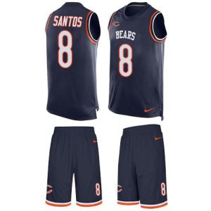 wholesale Bears #8 Cairo Santos Navy Blue Team Color Men's Stitched NFL Limited Tank Top Suit Jersey