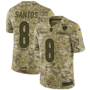 Bears #8 Cairo Santos Camo Youth Stitched NFL Limited 2018 Salute To Service Jersey