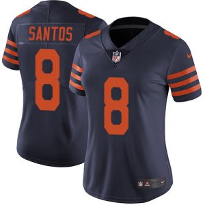 Bears #8 Cairo Santos Navy Blue Alternate Women's Stitched NFL Vapor Untouchable Limited Jersey