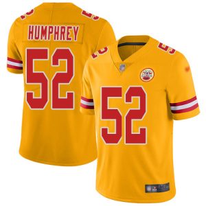 wholesale Chiefs #52 Creed Humphrey Gold Youth Stitched NFL Limited Inverted Legend Jersey