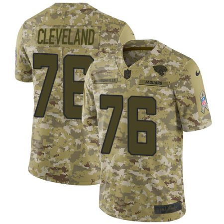 jaguars #76 ezra cleveland camo youth stitched nfl limited 2018 salute to service elite jersey