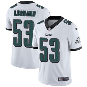 eagles #53 shaquille leonard white men's stitched nfl vapor untouchable limited elite jersey