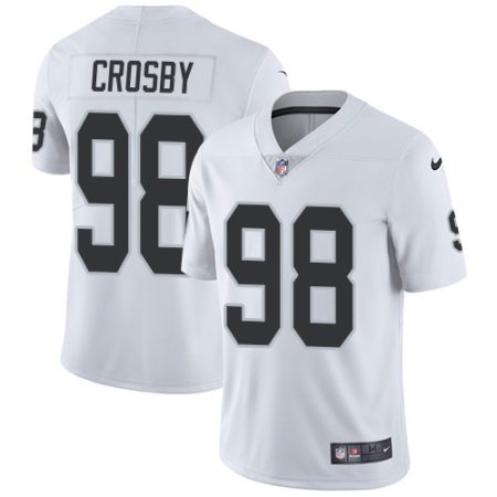 Raiders #98 Maxx Crosby White Men's Stitched NFL Vapor Untouchable Limited Jersey