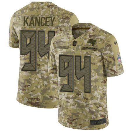 buccaneers #94 calijah kancey camo youth stitched nfl limited 2018 salute to service cheap jersey