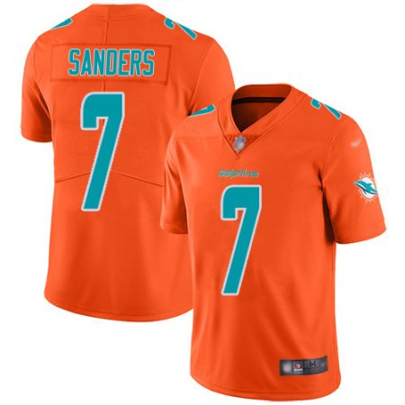 elite Dolphins #7 Jason Sanders Orange Youth Stitched NFL Limited Inverted Legend Jersey