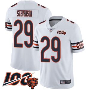 bears #29 tyrique stevenson white white men's stitched nfl 100th season vapor untouchable limited cheap jersey