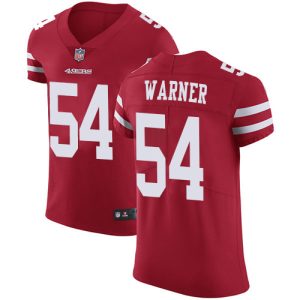 49ers #54 Fred Warner Red Team Color Men's Stitched NFL Vapor Untouchable Elite Jersey