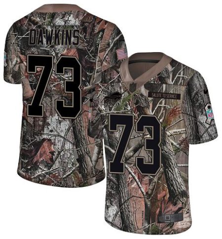 bills #73 dion dawkins camo youth stitched nfl limited rush realtree cheap jersey