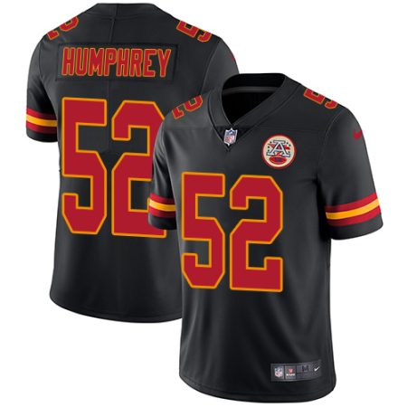 wholesale Chiefs #52 Creed Humphrey Black Youth Stitched NFL Limited Rush Jersey