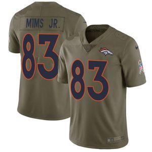 broncos #83 marvin mims jr. olive men's stitched nfl limited 2017 salute to service wholesale jersey