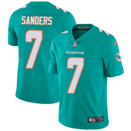 elite Dolphins #7 Jason Sanders Aqua Green Team Color Men's Stitched NFL Vapor Untouchable Limited Jersey