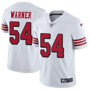 49ers #54 Fred Warner White Rush Youth Stitched NFL Vapor Untouchable Limited Jersey