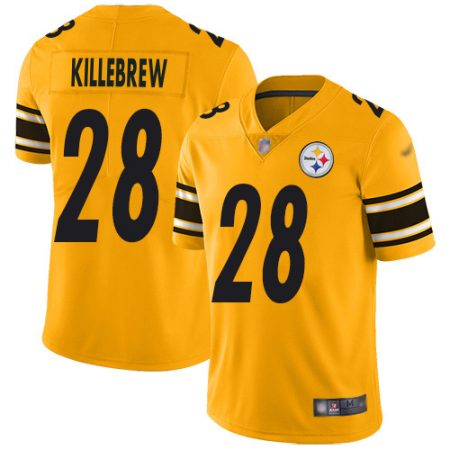 Steelers #28 Miles Killebrew Gold Men's Stitched NFL Limited Inverted Legend Jersey