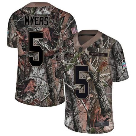 cheap Seahawks #5 Jason Myers Camo Men's Stitched NFL Limited Rush Realtree Jersey