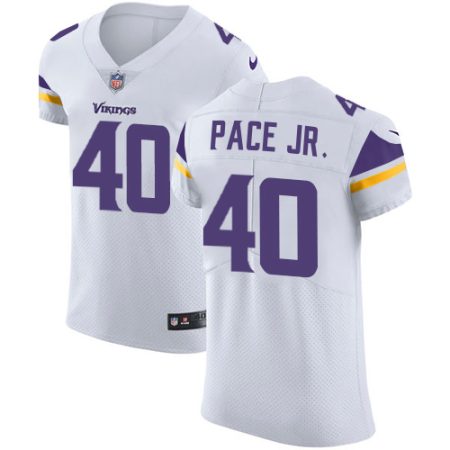 Vikings #40 Ivan Pace Jr. White Men's Stitched NFL New Elite Jersey