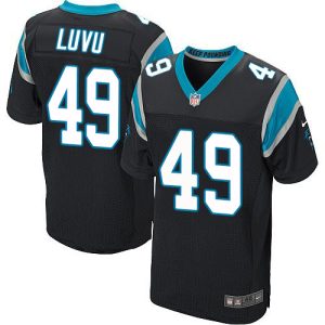 cheap Panthers #49 Frankie Luvu Black Team Color Men's Stitched NFL Vapor Untouchable Elite Jersey