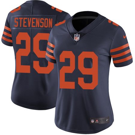 wholesale Bears #29 Tyrique Stevenson Navy Blue Alternate Women's Stitched NFL Vapor Untouchable Limited Jersey