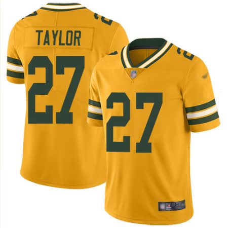 packers #27 patrick taylor gold men's stitched nfl limited inverted legend elite jersey