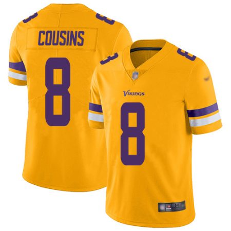 vikings #8 kirk cousins gold men's stitched nfl limited inverted legend cheap jersey