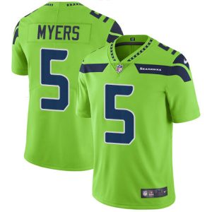 seahawks #5 jason myers green youth stitched nfl limited rush cheap jersey