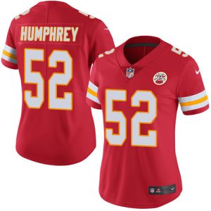 Chiefs #52 Creed Humphrey Red Team Color Women's Stitched NFL Vapor Untouchable Limited Jersey