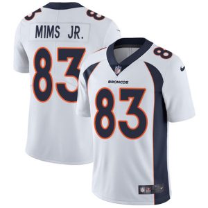 Broncos #83 Marvin Mims Jr. White Men's Stitched NFL Vapor Untouchable Limited Jersey