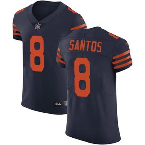 Bears #8 Cairo Santos Navy Blue Alternate Men's Stitched NFL Vapor Untouchable Elite Jersey