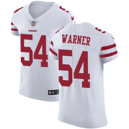 49ers #54 Fred Warner White Men's Stitched NFL Vapor Untouchable Elite Jersey