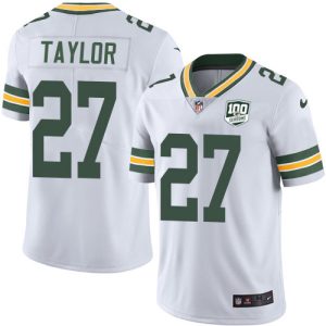 packers #27 patrick taylor white youth 100th season stitched nfl vapor untouchable limited cheap jersey