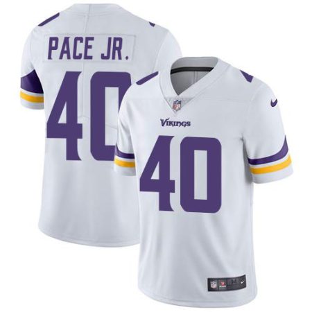 Vikings #40 Ivan Pace Jr. White Men's Stitched NFL Vapor Untouchable Limited Jersey