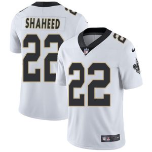 elite Saints #22 Rashid Shaheed White Men's Stitched NFL Vapor Untouchable Limited Jersey