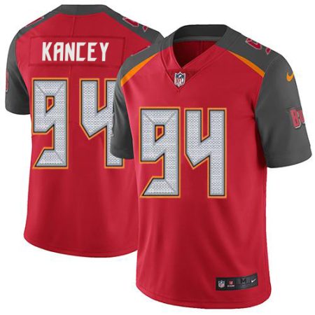 Buccaneers #94 Calijah Kancey Red Team Color Youth Stitched NFL Vapor Untouchable Limited Jersey