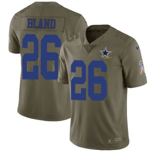 elite Cowboys #26 DaRon Bland Olive Men's Stitched NFL Limited 2017 Salute To Service Jersey