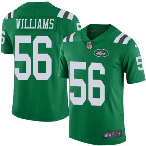 elite Jets #56 Quincy Williams Green Men's Stitched NFL Elite Rush Jersey