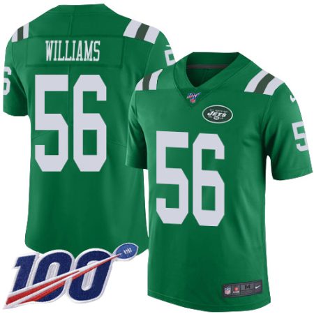 jets #56 quincy williams green youth stitched nfl limited rush 100th season cheap jersey