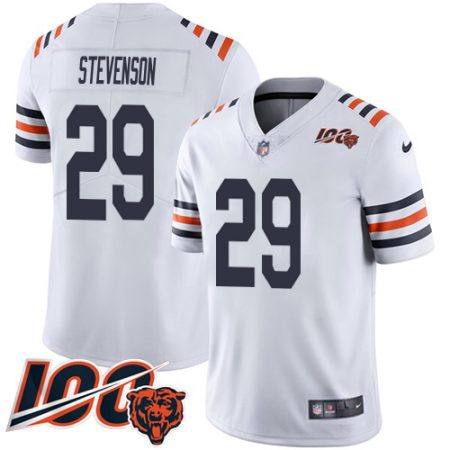 Bears #29 Tyrique Stevenson White Alternate Youth Stitched NFL Vapor Untouchable Limited 100th Season Jersey