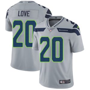 cheap Seahawks #20 Julian Love Grey Alternate Men's Stitched NFL Vapor Untouchable Limited Jersey