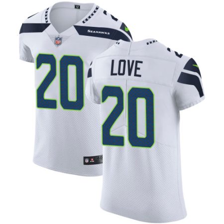 seahawks #20 julian love white men's stitched nfl new elite cheap jersey