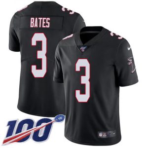 falcons #3 jessie bates black alternate stitched youth nfl 100th season vapor untouchable limited elite jersey