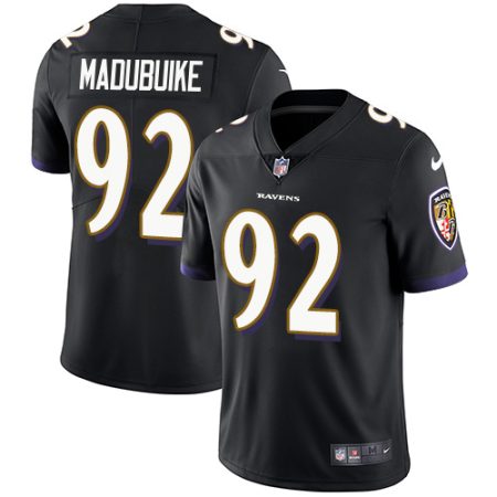 cheap Ravens #92 Justin Madubuike Black Alternate Men's Stitched NFL Vapor Untouchable Limited Jersey