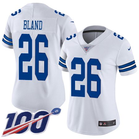 Cowboys #26 DaRon Bland White Women's Stitched NFL 100th Season Vapor Untouchable Limited Jersey