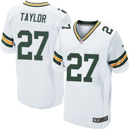 Packers #27 Patrick Taylor White Men's Stitched NFL New Elite Jersey