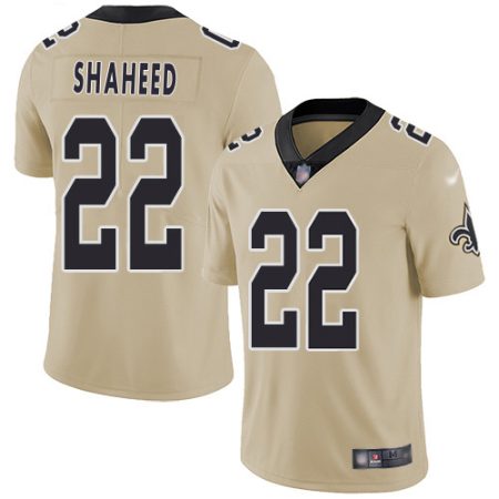 Saints #22 Rashid Shaheed Gold Youth Stitched NFL Limited Inverted Legend Jersey