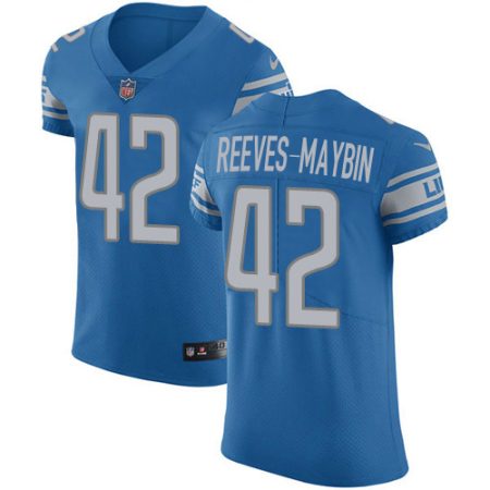 lions #42 jalen reeves-maybin blue team color men's stitched nfl vapor untouchable elite cheap jersey