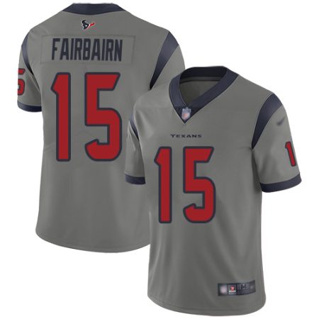 Texans #15 Ka'imi Fairbairn Gray Youth Stitched NFL Limited Inverted Legend Jersey