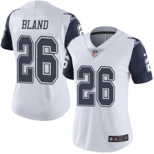 elite Cowboys #26 DaRon Bland White Women's Stitched NFL Limited Rush Jersey