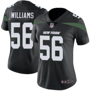 Jets #56 Quincy Williams Black Alternate Women's Stitched NFL Vapor Untouchable Limited Jersey