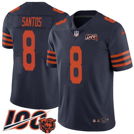 elite Bears #8 Cairo Santos Navy Blue Alternate Men's Stitched NFL 100th Season Vapor Limited Jersey